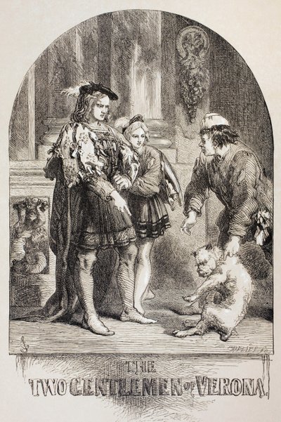 Illustration for The Two Gentlemen of Verona, from 